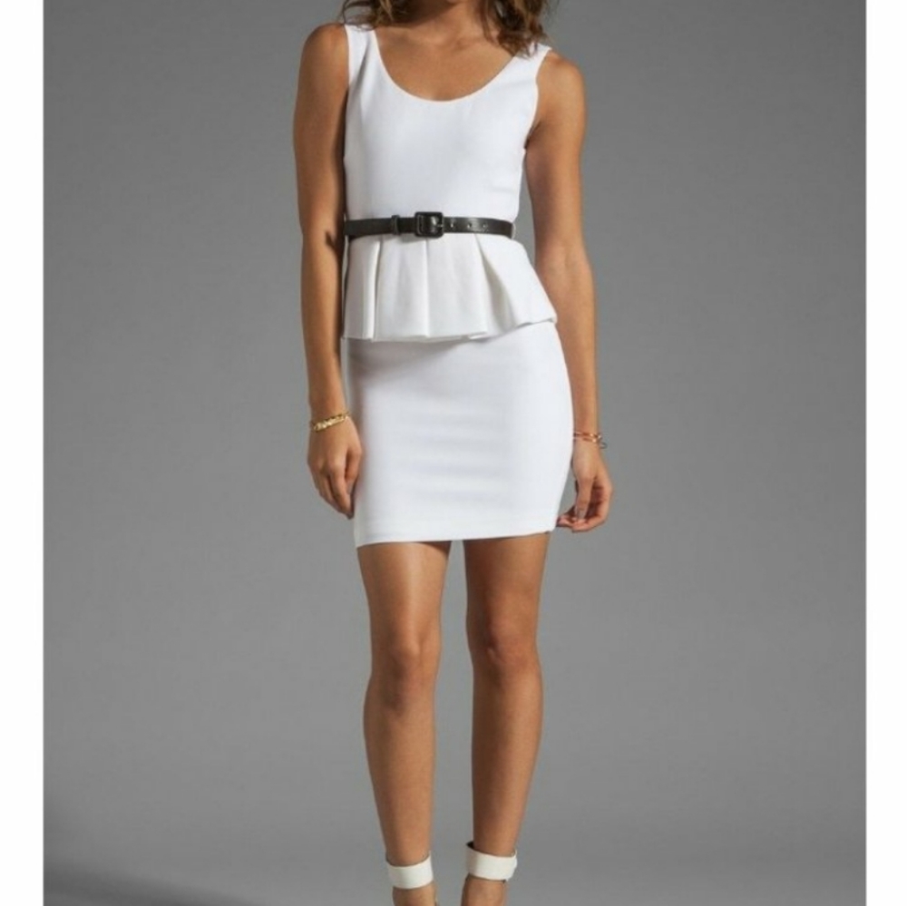 Alice and olivia black and white dress